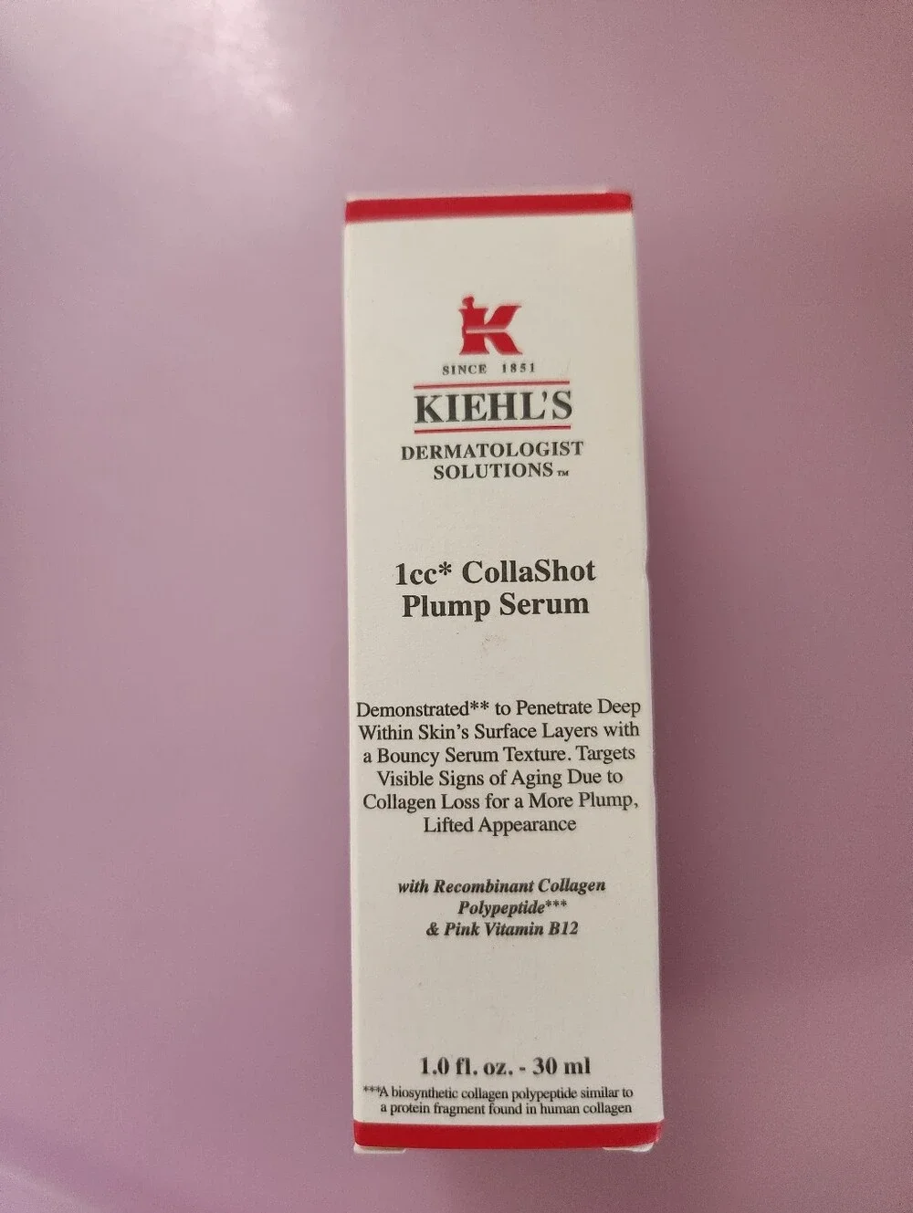 Kiehl's - 1cc* Collashot Plump Serum - 1.0 fl.oz./30ml - NWT